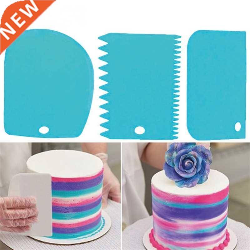 网红Kitchen Accessories 3Pcs Plaic Baking Cake Scraper Dough