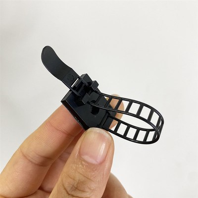 整整100根!可调节配线固定座粘式理线器电缆绑线扎带整理带