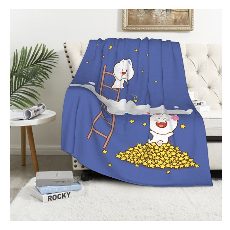 二花桃小仙居家办公午睡披肩毛毯空调小毛O毯空调保暖盖腿小盖被,模玩/动漫/周边/娃圈三坑/桌游,动漫水杯/居家/百货,淘宝优惠券,粉丝福利购,淘宝优惠卷