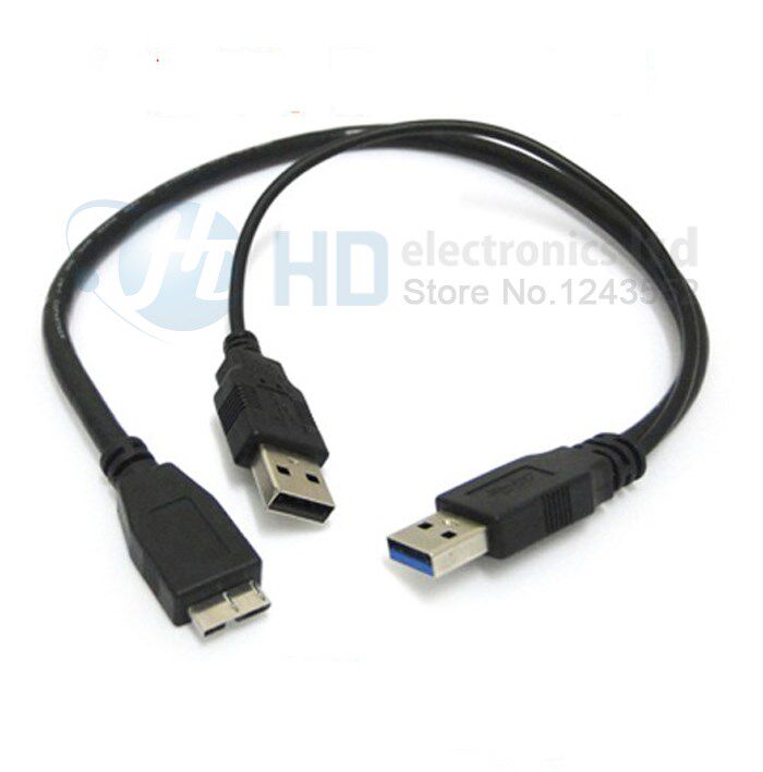 High Quality USB 3.0 A Male to Micro USB Male 3 Y Cable wit