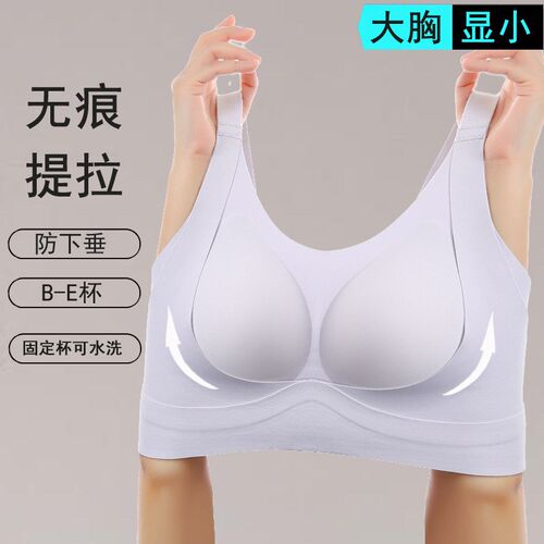 2024款提拉防下垂薄款文胸罩收副乳无钢圈聚拢软支撑无痕内衣女大