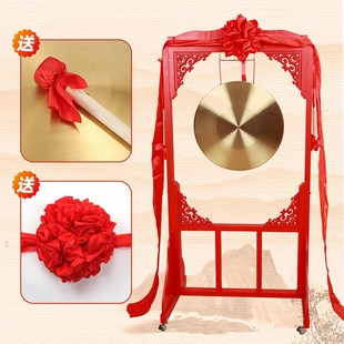 锣带架子花窗镂空仿古锣架36公分60厘米铜锣70cm锣交接仪式锣架子