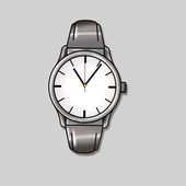 速发卡通二次元 卧室客厅可爱创意静音时钟石英钟 异形涂鸦挂钟表A