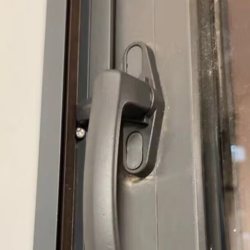 塑钢窗门窗配件7字实心执手窗拉手把手平开窗户锁扣铝合金50型