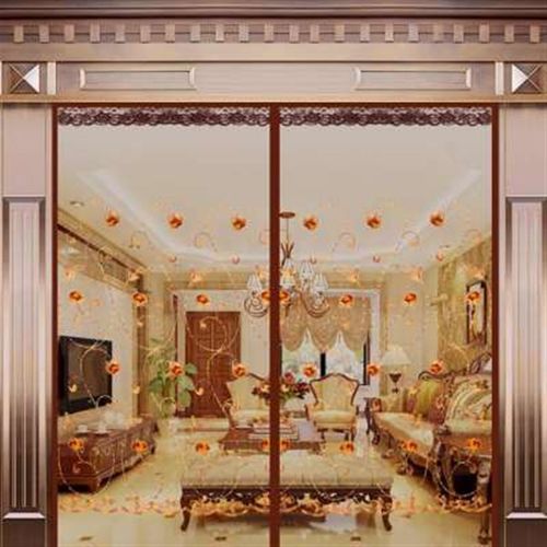 室内网纱家用大门防蚊门帘沙门遮磁铁防蝇纱窗自粘入户门透风夏季