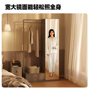 鞋 玄关轻奢高级感储物置物收纳柜子 柜衣帽架一体实木家用门口爆款