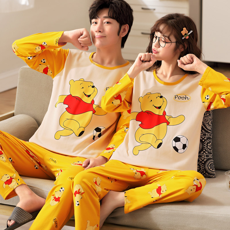 情侣睡衣秋冬款长袖可爱卡通男全棉女士春秋家居服套装可外穿,女士内衣/男士内衣/家居服,睡衣/家居服套装,淘宝优惠券,粉丝福利购,淘宝优惠卷