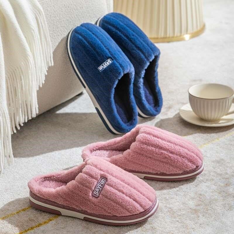 。男士棉拖鞋冬季加绒加o厚室内防滑男款厚底2022新款男式大码46