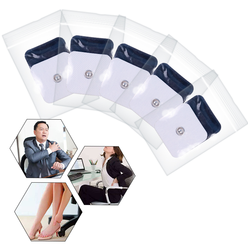 推荐50Pcs EMS Self Adhesive Pulse Gel Electrode Pads Patch F