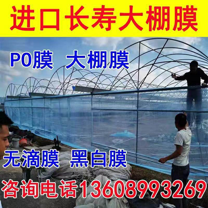 热销进口大棚膜消雾PO种植蔬菜草莓无滴膜塑料薄膜防晒加厚养殖黑