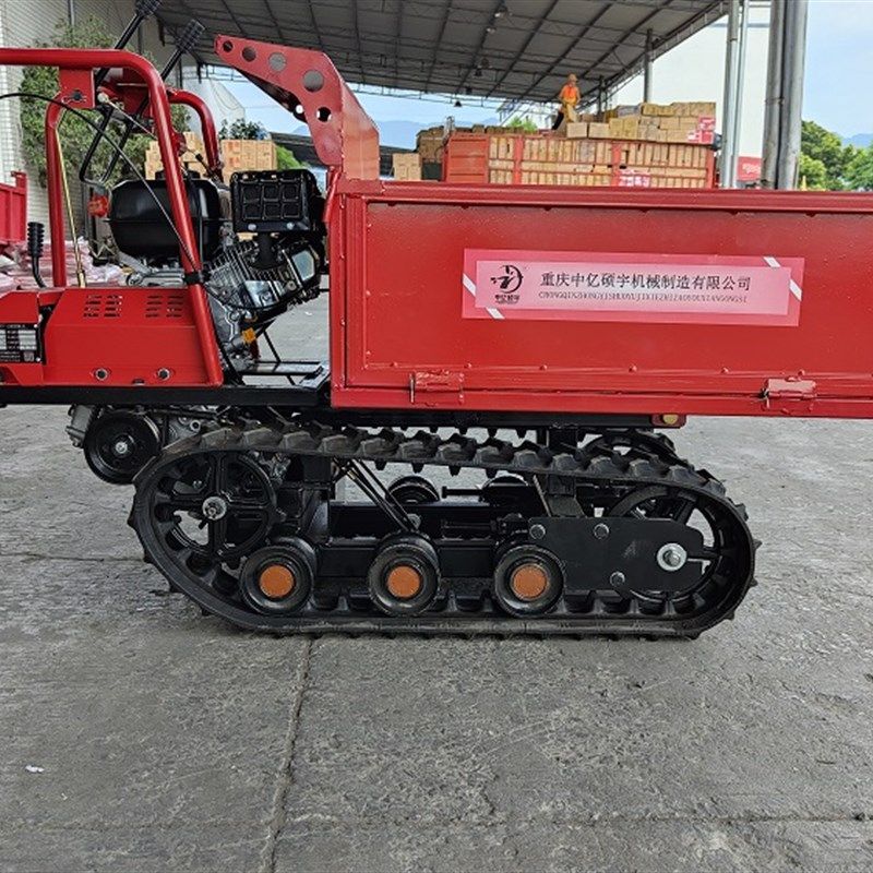 网红电启小型农用履带车山地运输车爬山车水田果园木头装载车爬山