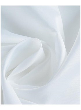 European White Shower Curtain Solid Color Polyester Fabric T