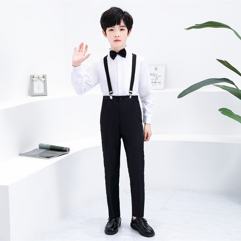 儿童礼服男童主持人西服套装花童抱婴袋裤男N孩子钢琴合唱朗诵表