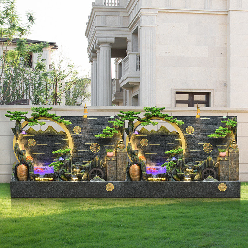 户外庭院水幕墙鱼缸假山流水摆件花园循环水景观喷泉造景屏风装饰,家居饰品,户外/庭院摆件,淘宝优惠券,粉丝福利购,淘宝优惠卷