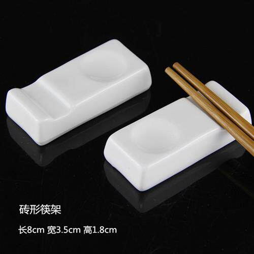 筷托快子托架放勺子的架子勺架.饭店置物架陶瓷筷子垫造型筷子架