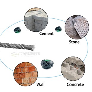 8pcs Electric Hammer Drill Bits 5mm 6mm 8mm 10mm 12mm SDS Pl