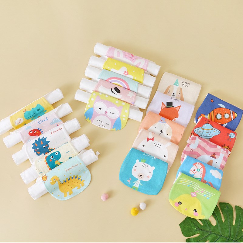 现货垫背巾宝宝隔汗巾四层纱布幼儿园儿童用吸汗巾儿童用品吸汗巾