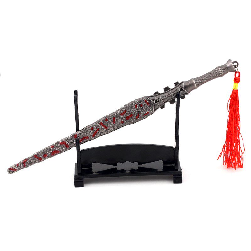 古代影视动漫周边兵器 杨过玄铁重剑合金模型金属武器摆件22cm