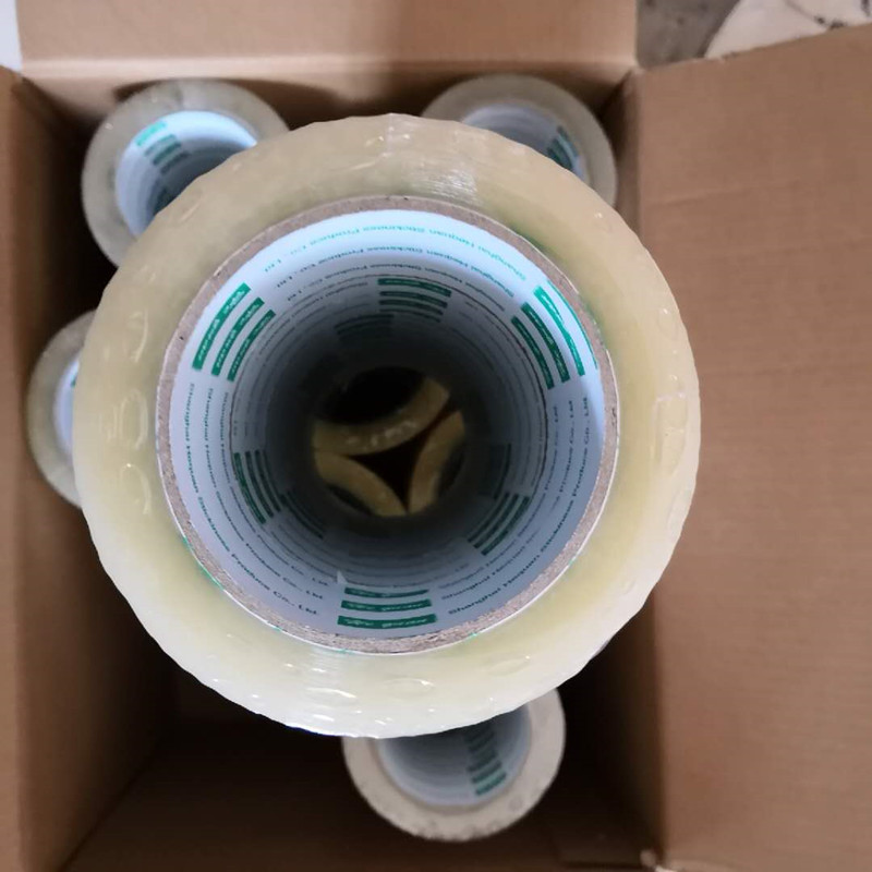 新品透明胶带大号胶带q快递打包封箱带封口胶布胶纸大卷封箱胶i.