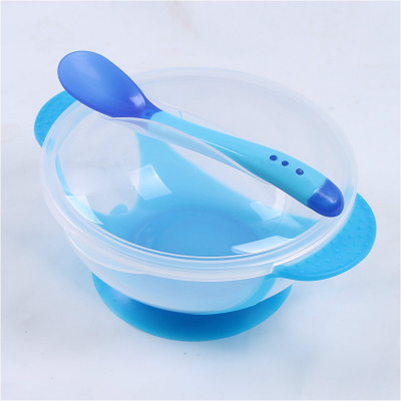 速发Baby Bowl Set Training Bowl Spoon Tableware Set Dinner B