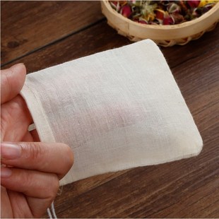 NEW Empty Tea Bag Food Cotton Drawstring Bag Strainer Tea Sp