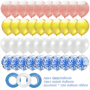 40PCS rose gold balloon confetti set helium balloon baby sho