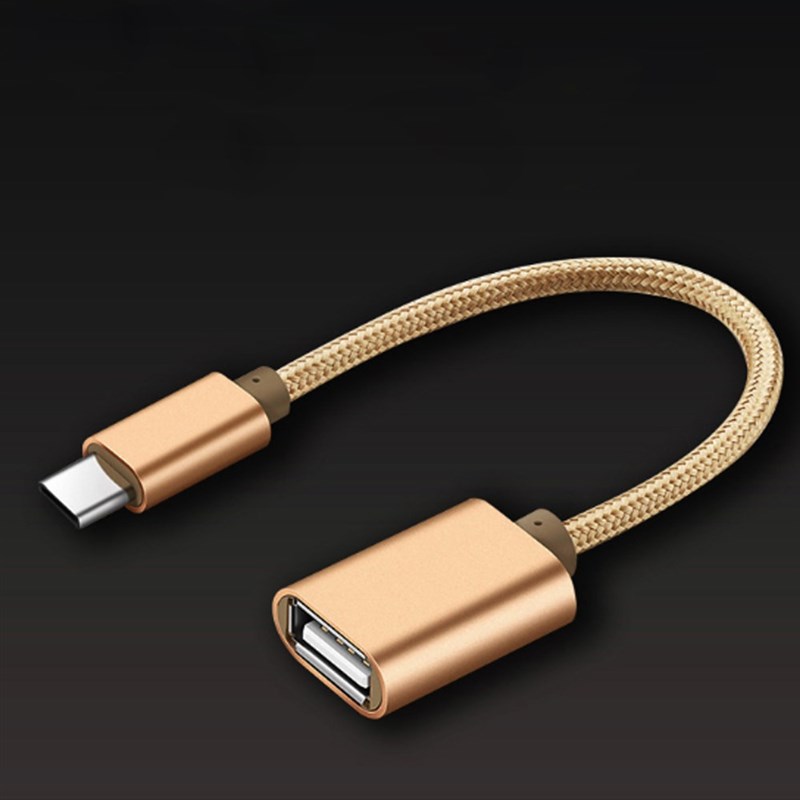 Type C to USB cable 2.0 Host OTG adapter With USB Power For