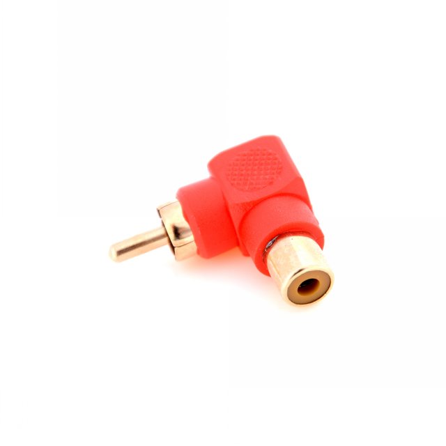 推荐One Or 2Pcs 90 Degree RCA Right Angle Connector Plug Ada-封面