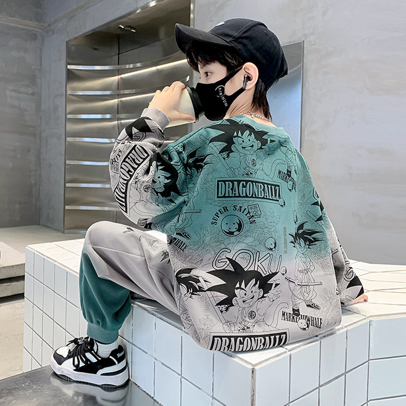 新品儿童装男童春装套装春秋款2024新款运动男孩卫衣中大童春季帅