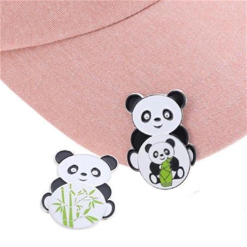 新品1Pc Metal China Panda& Bamboo Shoots Pattern Golf Ball