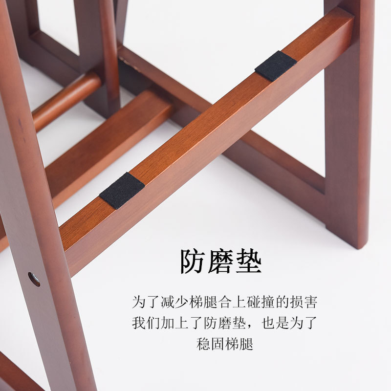 实木凳子家用收纳凳加厚厨t房梯凳高凳折叠凳马扎椅折叠板凳折叠