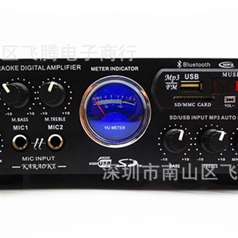 TAV-339BT家用音响功放机美规110vDC12V蓝牙舞台卡拉OK.功放机现