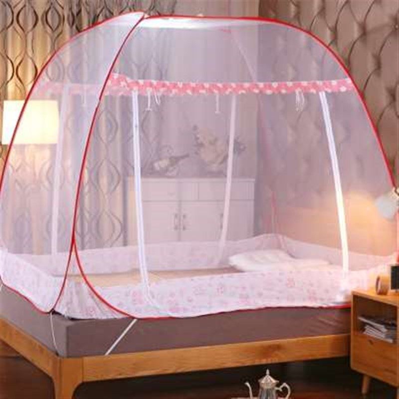 新款蒙古包蚊帐免安装加密可折叠学生宿舍单人床防摔双人家用防蚊,床上用品,蚊帐,淘宝优惠券,粉丝福利购,淘宝优惠卷