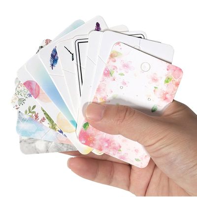 推荐30pcs 5X7cm Jewelry Packaging Display Card Flower Earrin