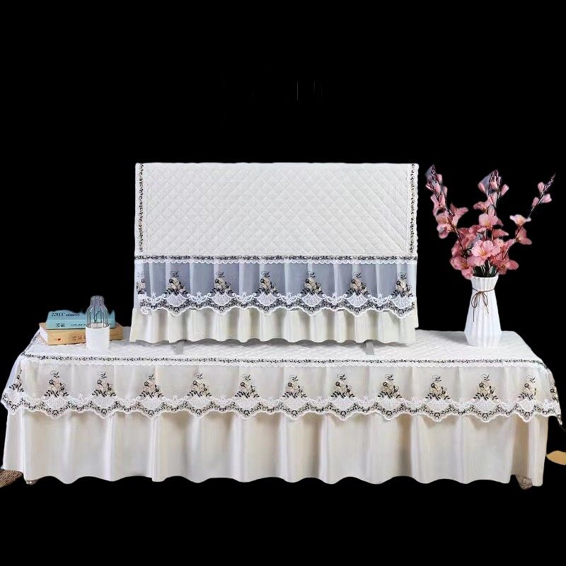欧式电视柜桌布盖布蕾丝布艺长方形客厅梳妆台长条桌布防尘盖巾罩