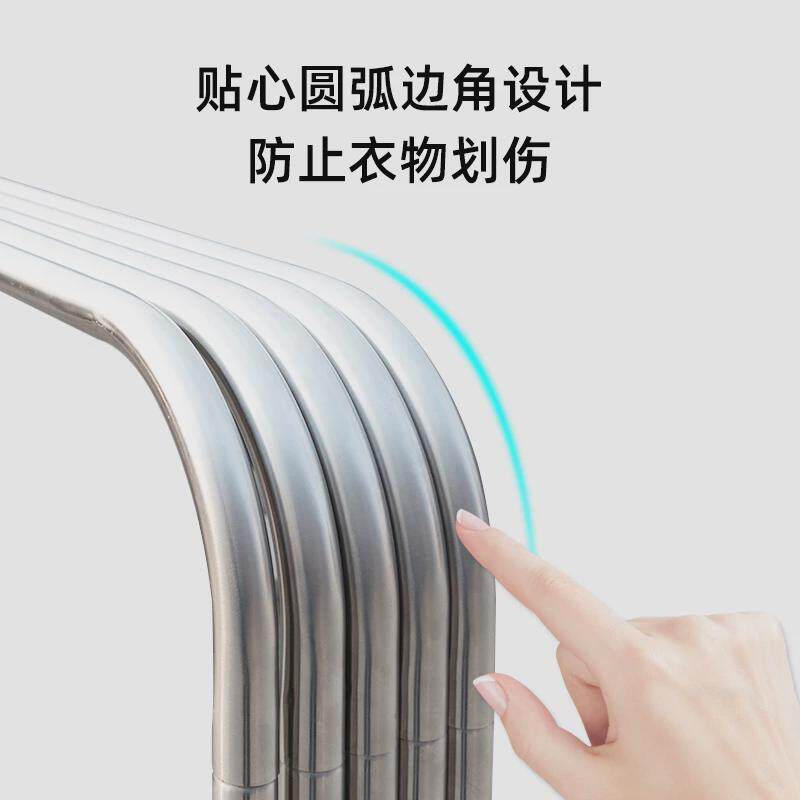 不锈钢晾衣架落地折叠户外大型防风伸缩晾衣杆天台楼顶晒被子神器