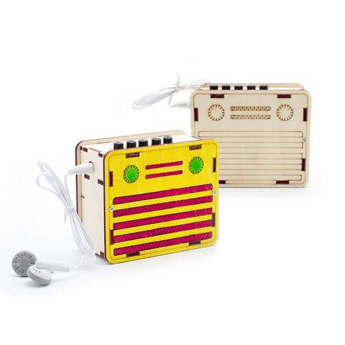 收音机科学套件2号自己拼装模型科技小制作发明创意玩教具耳机款