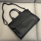 韩版 单肩斜挎包文件差包 商务公文包男时尚 男士 手提包2022横款