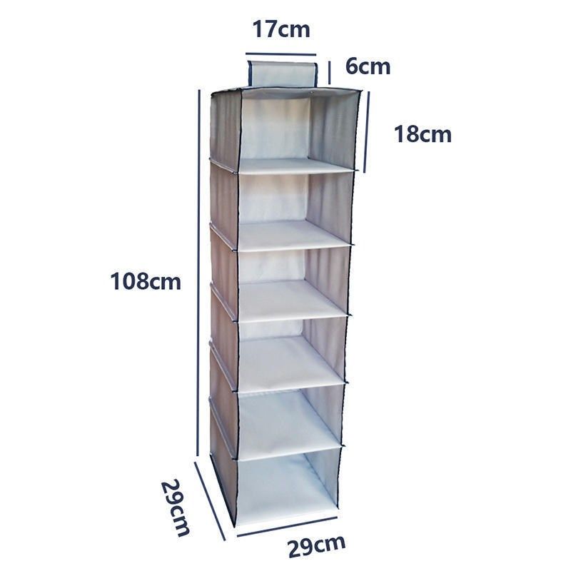 牛津布收纳挂袋6层衣柜挂式收纳袋储物袋pp全板可配抽屉,收纳整理,收纳挂袋,淘宝优惠券,粉丝福利购,淘宝优惠卷
