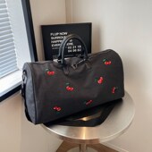 短途旅行包女手提帆布轻便大容量行李包男出差旅游外出便携健身包