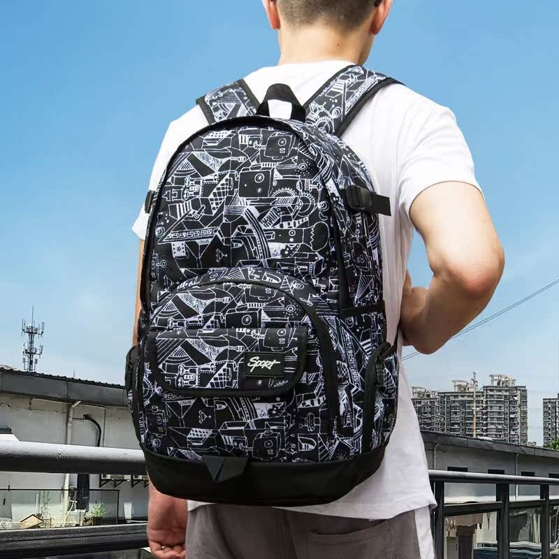 双肩包电脑男潮流帆布中学生书包2025新款大容量女旅行背包大容量,箱包皮具/热销女包/男包,双肩背包,淘宝优惠券,粉丝福利购,淘宝优惠卷