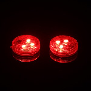 *TiOODRE Vingtank 1 Pair Wireless Car Door Warning Light Red