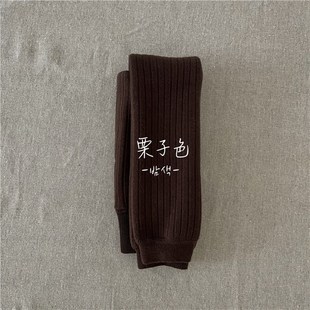 連褲 冬季 Y保暖褲 嬰兒加絨加厚一體絨純色寶寶九分褲 款 兒童打底褲