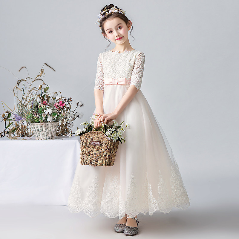 儿童礼服白色主持人公主裙花童钢琴演出服女童婚纱圣诞节蓬蓬纱裙,童装/婴儿装/亲子装,儿童礼服,淘宝优惠券,粉丝福利购,淘宝优惠卷