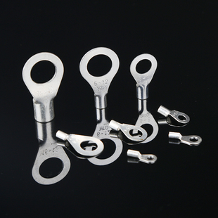 OT16 8冷g压接线端子O型16平方裸端头铜线接头鼻子镀银接线耳100