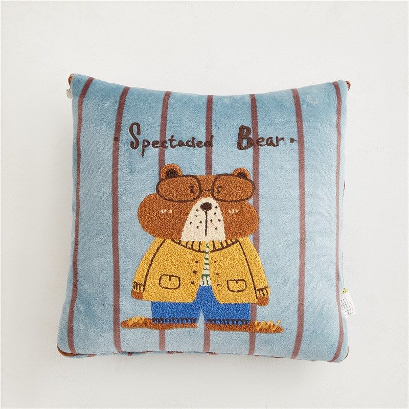 加厚双面牛奶冬抱枕被子两用车内靠垫睡觉午休办公室小毛毯绒新品,居家布艺,抱枕被,淘宝优惠券,粉丝福利购,淘宝优惠卷