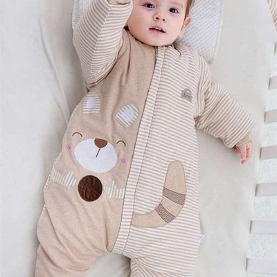 睡袋婴儿秋冬款1-2-3岁0男女宝宝加厚分腿防踢被神器儿童纯棉睡衣