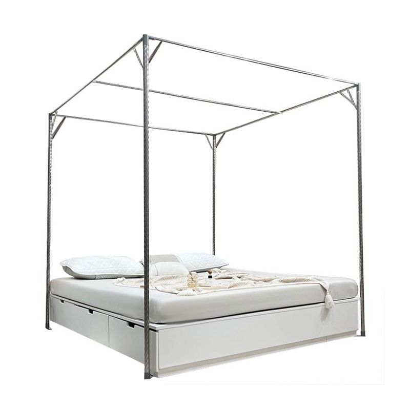 单买蚊帐支架杆子不锈钢2023新款家用F加粗加厚老式2023落地式配