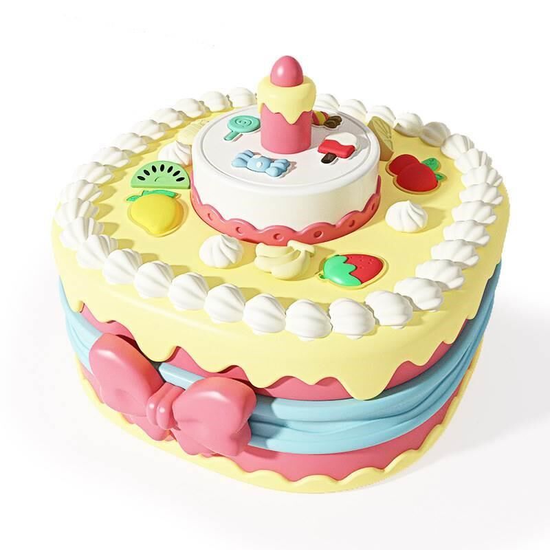 儿童过皮家彩泥蛋糕玩具三层层汉堡机16588008橡泥模家具粘土超轻