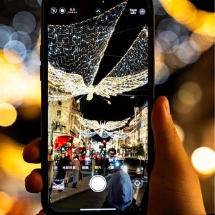 大型铁艺灯光造型天使街道场景布置道具圣诞装饰灯设计加工定制